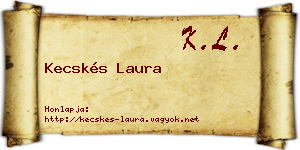 Kecskés Laura névjegykártya